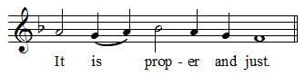 It is proper and just