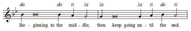 reading melody