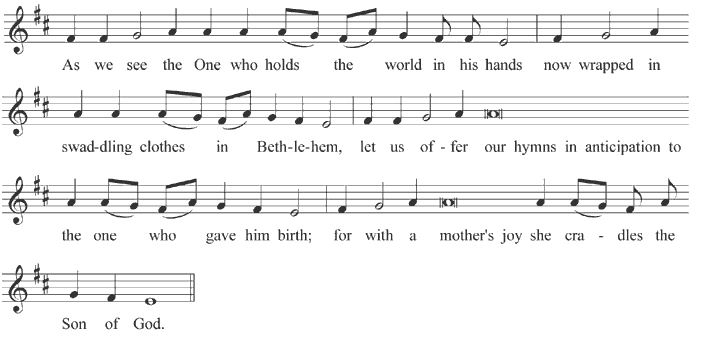 Pre-festive kontakion of the Nativity