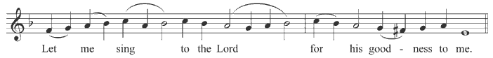 Prokeimenon of thanksgiving