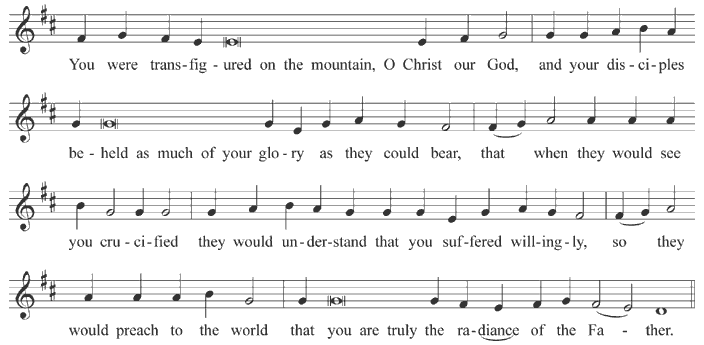 Kontakion of the Transfiguration