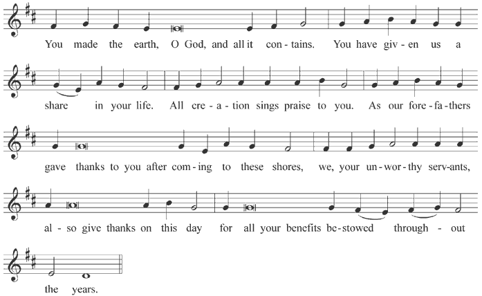 Troparion of Thanksgiving Day