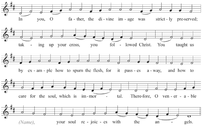 Troparion of a venerable